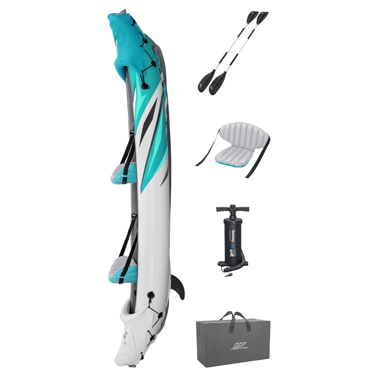 Bestway 11.5ft. Hydro-Force Voyager X4 Inflatable Raft Set